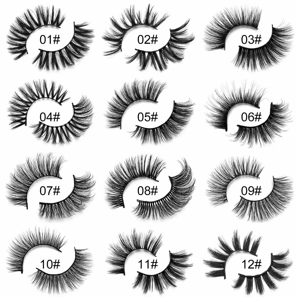 10 пар объемных ресниц натуральные накладные толстые ресницы многочисленные