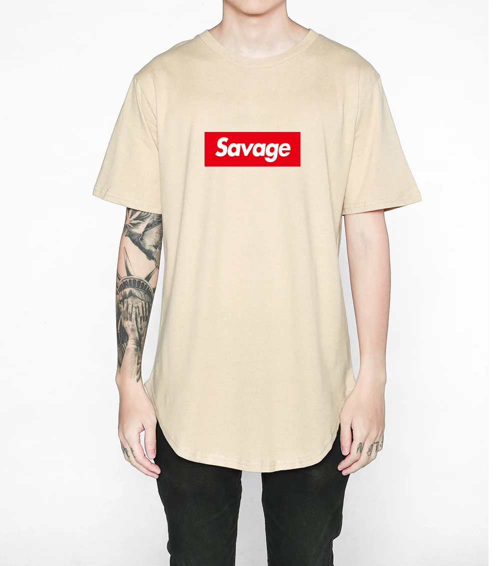 Новая модная уличная одежда мужская удлиненная футболка kanye West Хлопковая Swag