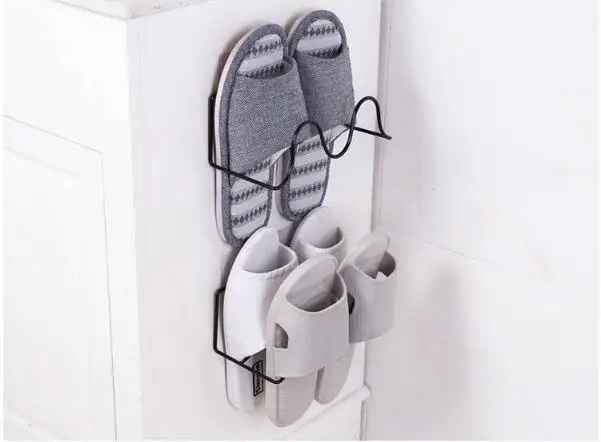 1 шт. домашняя настенная стойка для хранения липких дверей подвесная обуви