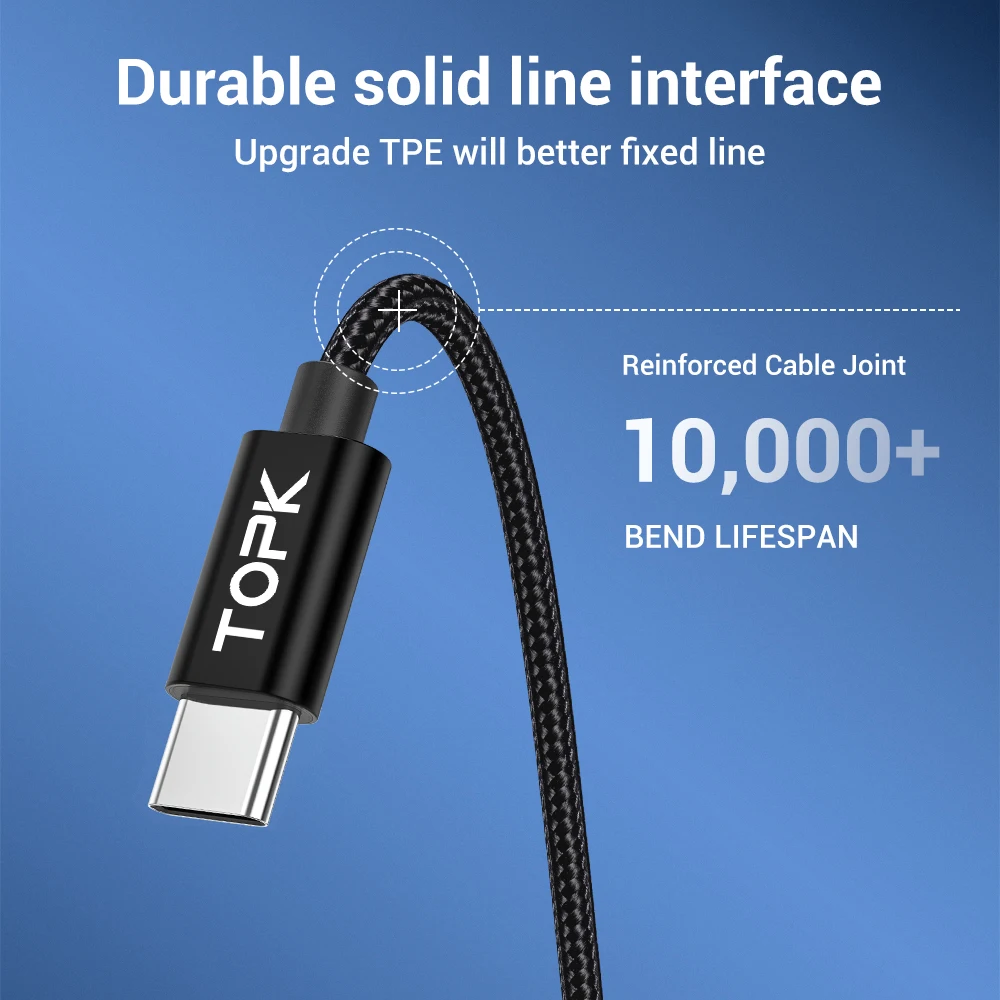Usb type C кабель USB C 3A кабель передачи данных для быстрой зарядки для samsung Galaxy S10 S9 huawei Xiaomi Мобильный телефон зарядное устройство кабель