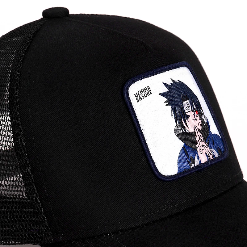 Наруто бренд UCHIHA SASUKE аниме Snapback кепка хлопок бейсбольная кепка для мужчин и женщин хип-хоп папа сетка шляпа водителя грузовика Прямая поставка