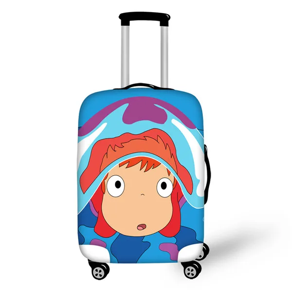 Thikin Ponyo мультфильм путешествия багаж чехол для девочек мультфильм школьный багажник чемодан защитный чехол дорожная сумка Защитная куртка - Цвет: CDZHL223SML