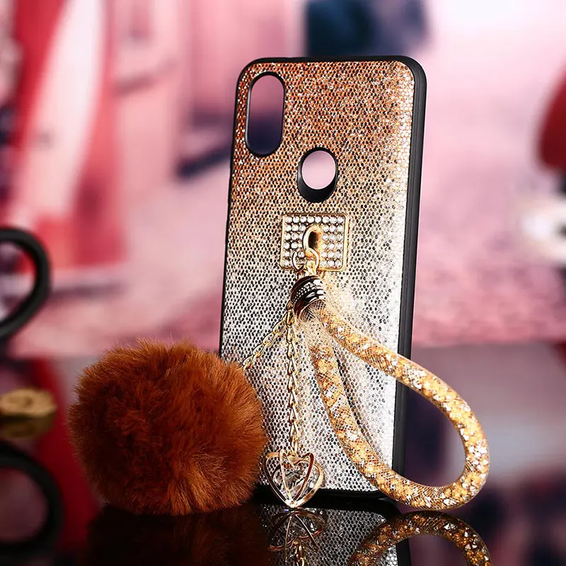 Чехол для Xiaomi Mi A1 a2 5x6x9 8 se lite note 3 mix 2s max play 5c funda Модный чехол сверкающий с блестками