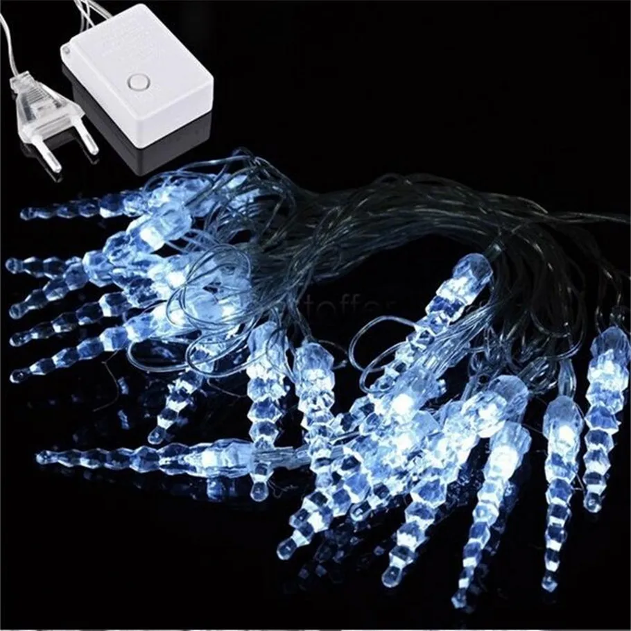10 м 50 светодио дный LED Icicle String Light Новый год Рождество Xmas Свадебная вечеринка