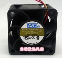 1pcs free shipping wholesale avc db04028b12u 40 40 28 dc 12v 0 66a double ball bearing server inverter cooling fan
