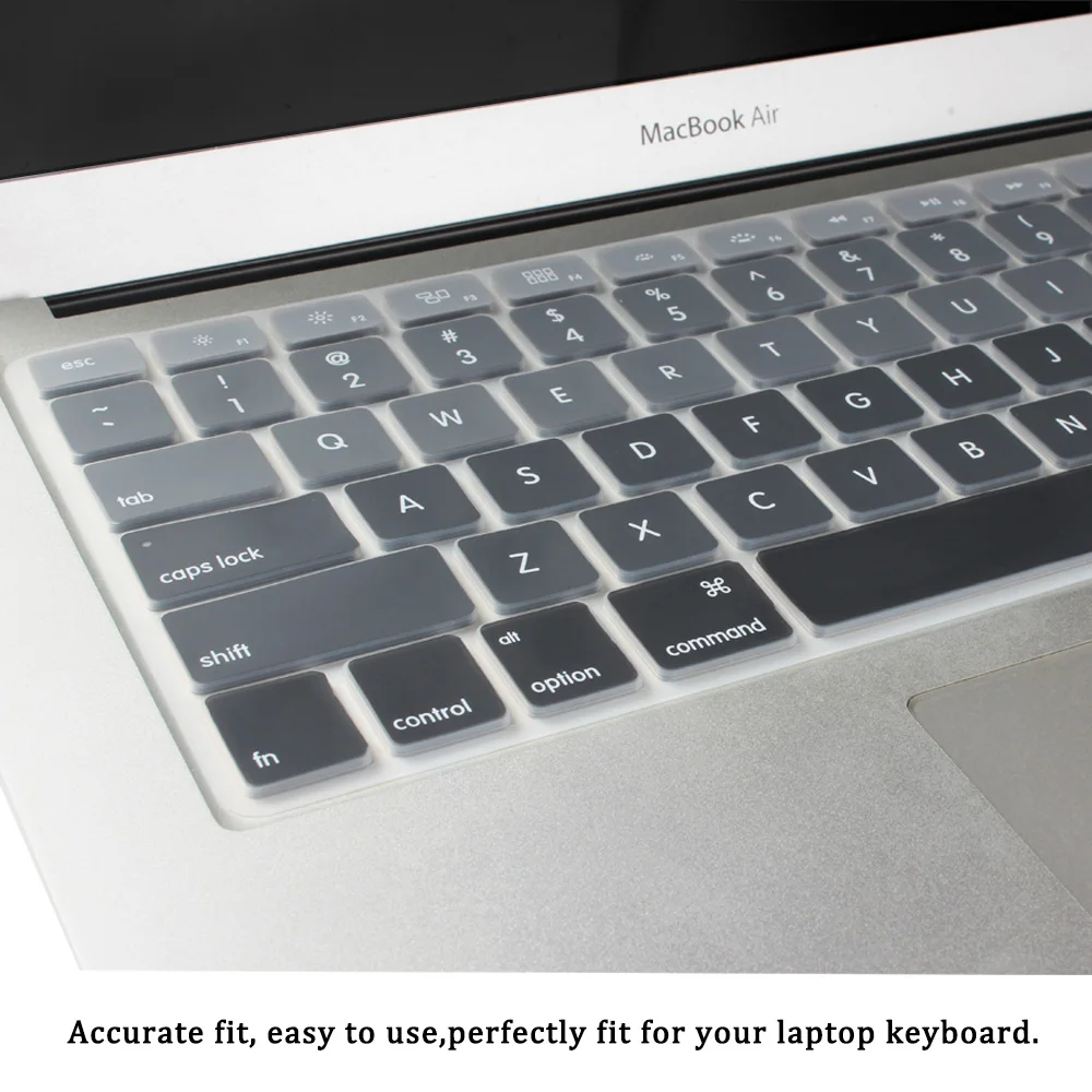 Нам введите английский письмо градиент Цвет Мягкий силиконовый чехол для Macbook Air