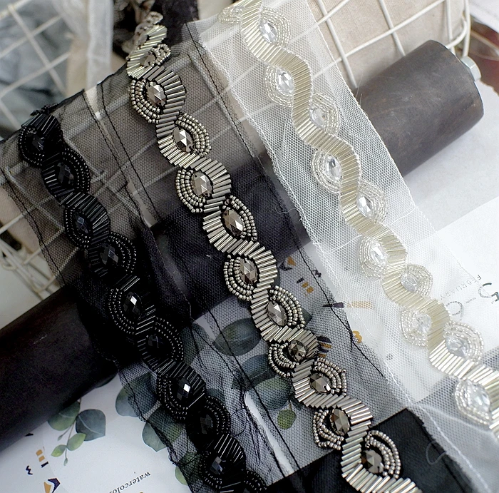 Высококачественная тяжелая работа бисерные кружевные аксессуары DIY Пояс для