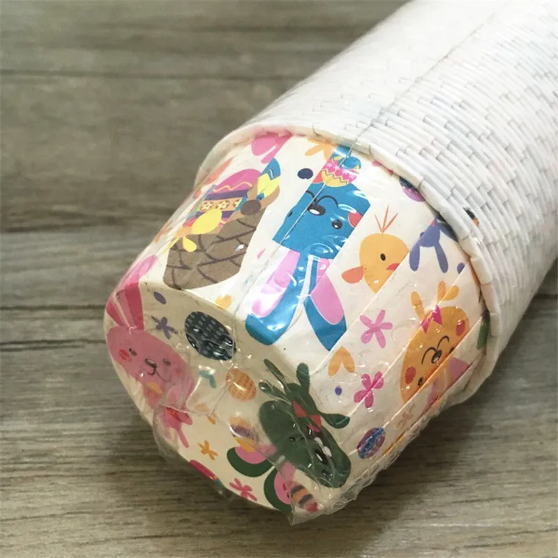 100 шт./лот большой цветной узор Маффин кекс бумажный стаканчик вкладыши обертка