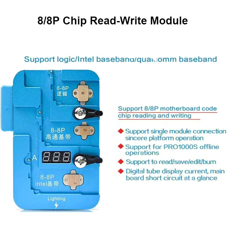 JC PRO1000S для iPhone 6/6 S/6 S plus/6SP/7/7 P/8/8 P/X/XS/XR/XS Max Baseband микросхема программист чипов материнских плат Чтение/ напишите ремонт