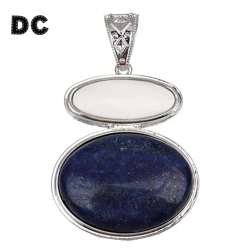 DC 1 шт. винтажная большая дыра зеленый белый корпус натуральный овальный камень