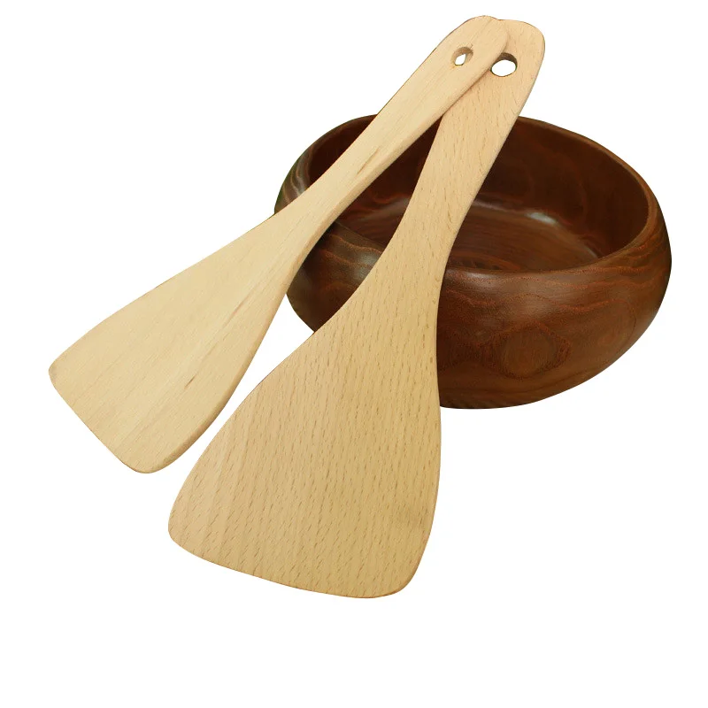 Кухонная лопатка из бука деревянная для риса лопата салата шпателя кухонная