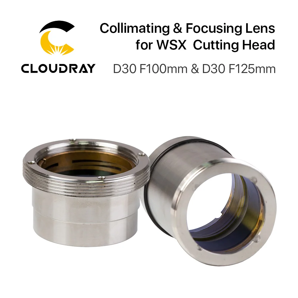 Волоконно Лазерная фокусная линза Cloudray D30 F100 F125mm с держателем объектива для