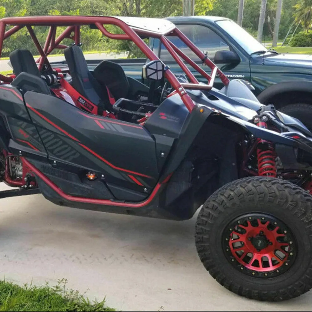 KEMiMOTO для Polairs RZR 1000 XP для Yamaha Rhino 1,7" UTV SXS рулонная клетка боковые зеркала заднего вида выпуклые