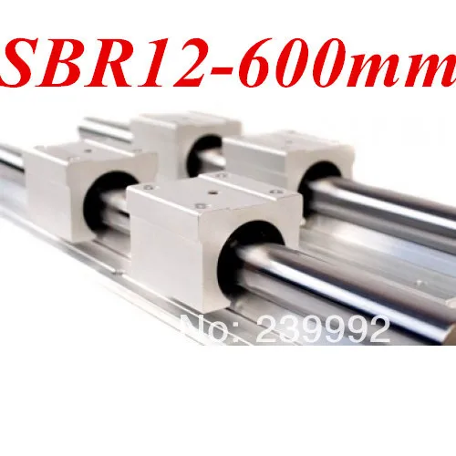 12mm linear rail SBR12-L600mm supporter rails for CNC shaft support cnc parts | Обустройство дома