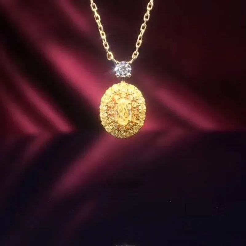1 карат ct свадебное желтое бриллиантовое кольцо с муассанитом подлинное 18K 750