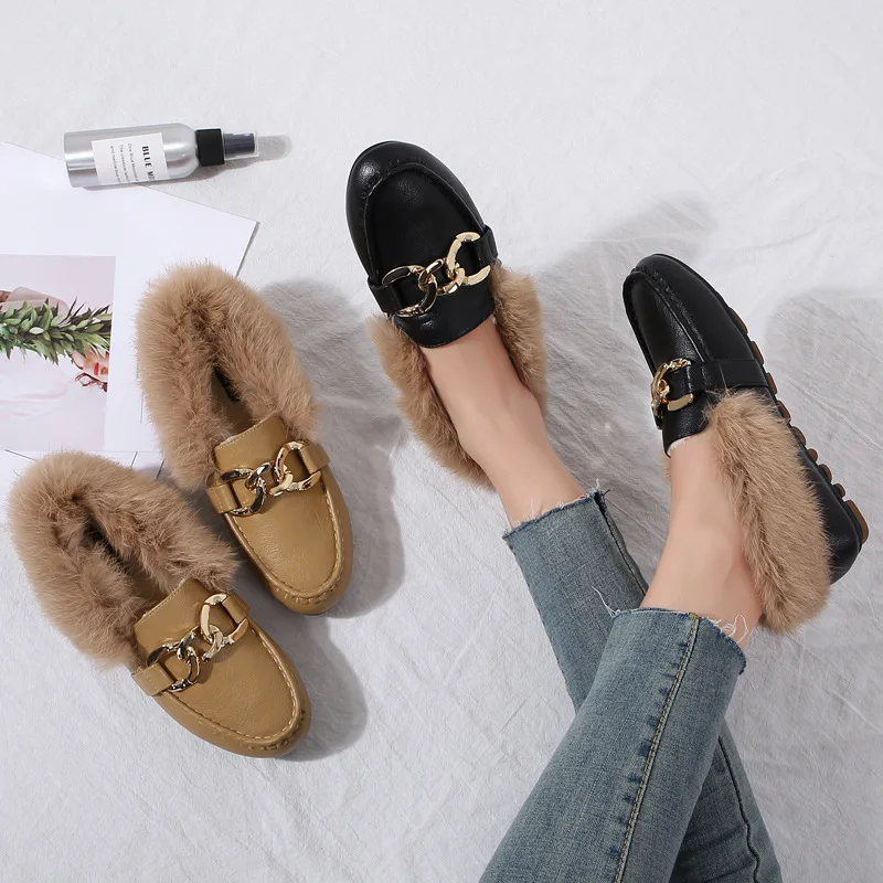 Известный дизайнер кожаные туфли на плоской подошве с круглым носком женские