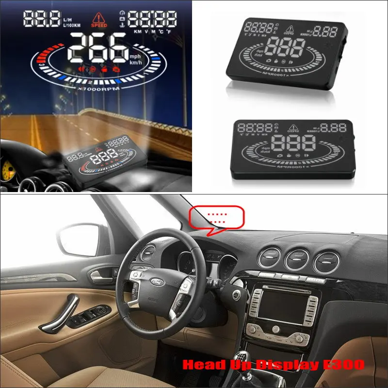 Car HUD Head Up Display For Ford Fusion/Galaxy MK3 2006-2014 Electronic Accessories Safe Driving Screen Special Projector