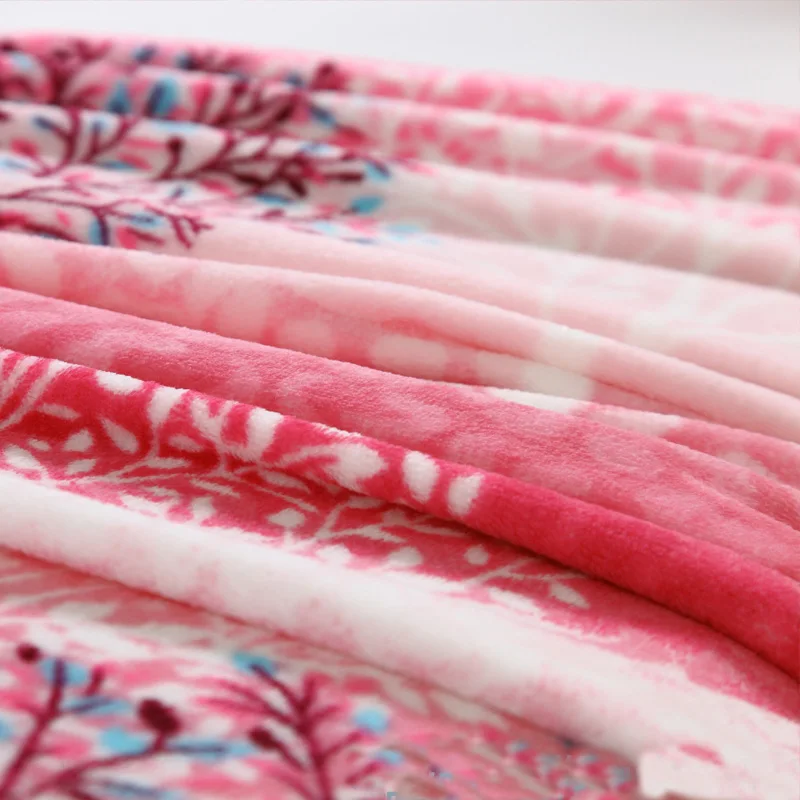 Коралловое Флисовое одеяло удобное на кровать для отдыха модные теплые одеяла в
