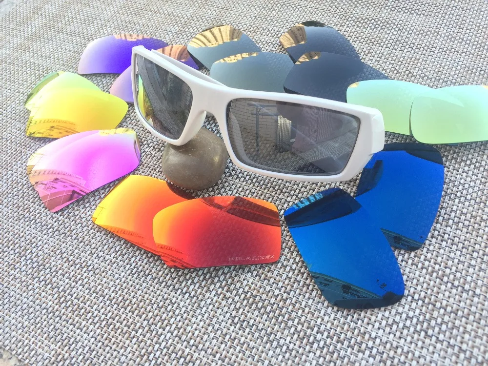 4 пары медных и темно-синих желтых розовых поляризованных сменных линз для