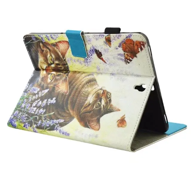 Чехол из искусственной кожи с принтом милого кота для Samsung Galaxy Tab S3 9 7 T820|kids case|for