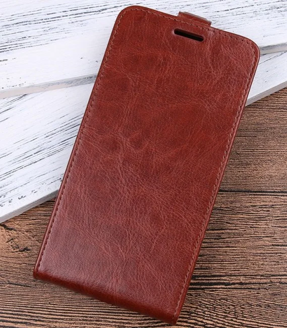 Коричневый Вертикальный чехол-книжка из искусственной кожи для huawei Honor 8X 8C V20 V10, чехол-бумажник для Honor 10 9 Lite Magic2 с отделением для карт - Цвет: Коричневый
