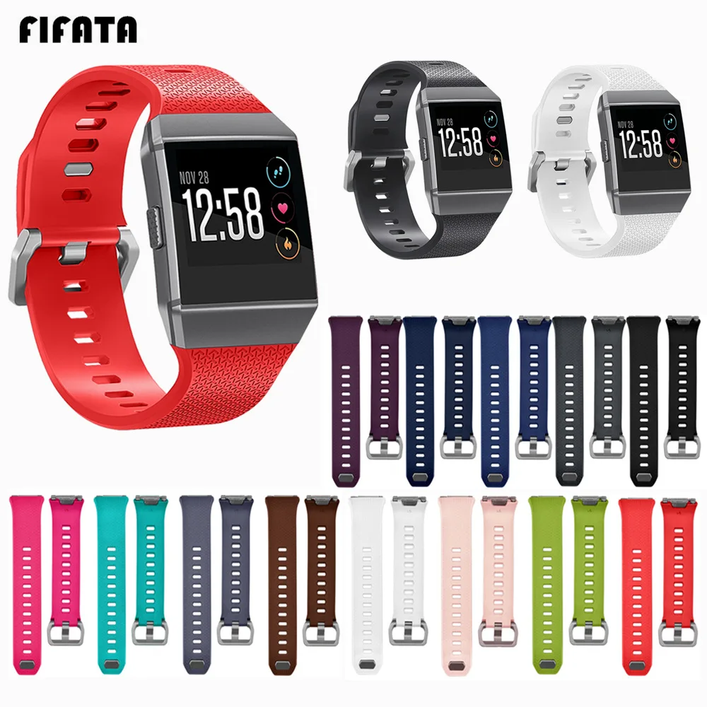 FIFATA Replacement Watch Strap For Fitbit ionic Silicone Wristband Bracelet Ionic Smartwatches Colorful Sports Band | Электроника