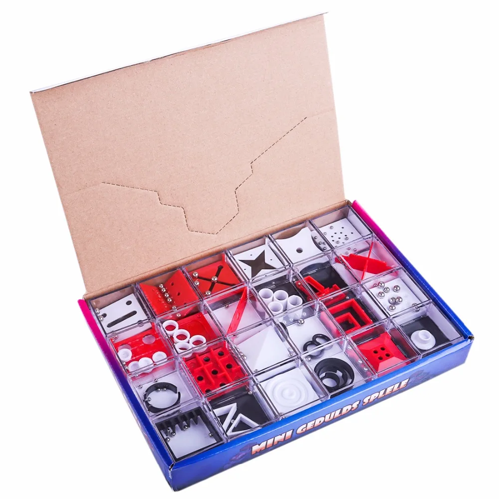 Новый 24 шт./компл. игровой лабиринт головоломка с шариками из стали для мозга