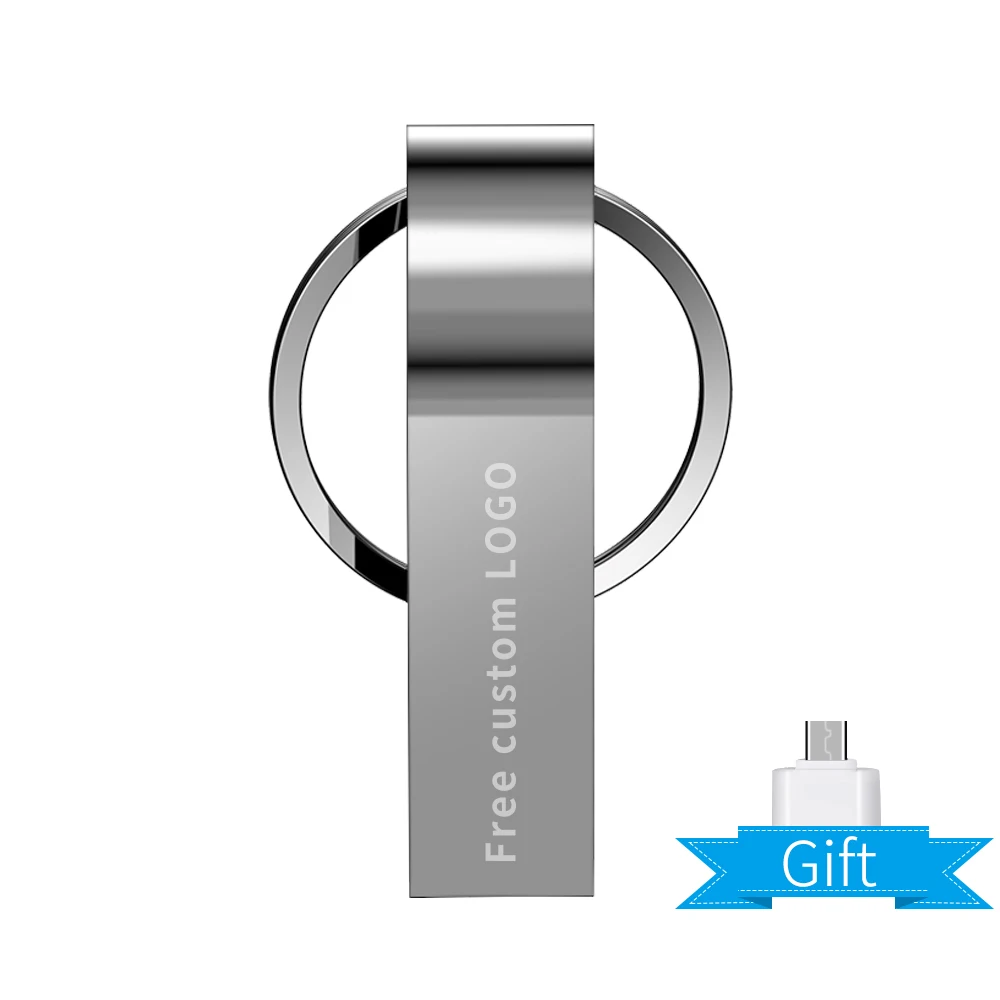 gray usb флэш 64 Гб usb 3,0 Флешка металлическая 4 ГБ 8 ГБ 16 ГБ 32 ГБ usb флеш-накопитель 128 ГБ Флэш-карта памяти Серебряная мини - Цвет: gray