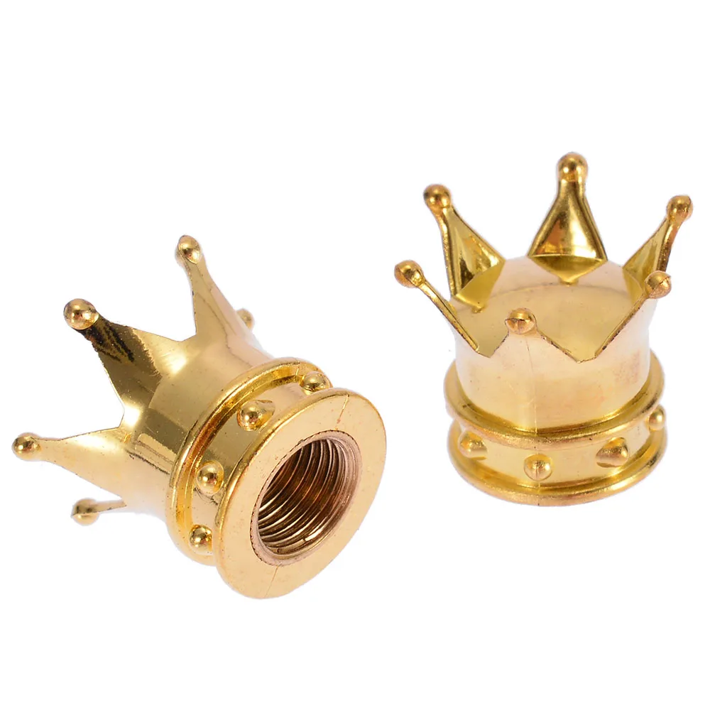 4 шт. универсальная Золотая Корона Стильный автомобильный воздушный клапан