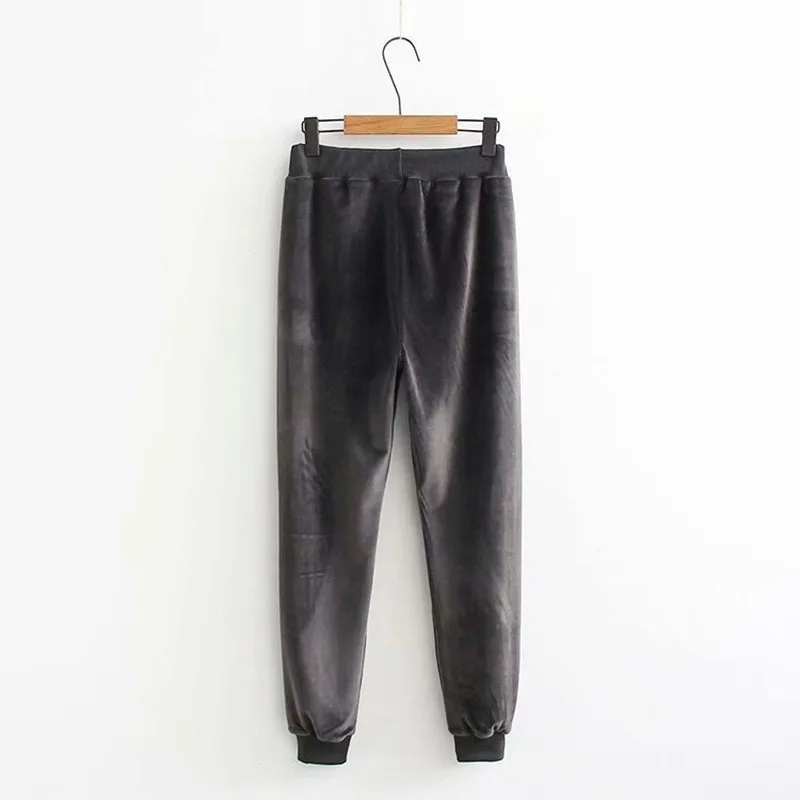 Женские спортивные брюки-Слаксы больших размеров повседневные Простые