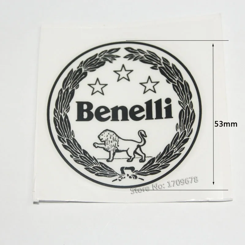 Наклейка Benelli круглая черная диаметр 53 мм 2D|benelli stickers|benellidiameter |