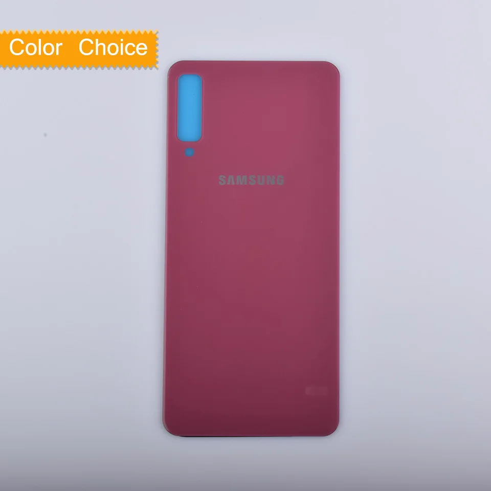 Розовый 10 шт./лот, чехол для samsung Galaxy A7, A750, A750F, SM-A750F корпус, задняя крышка на батарейке, чехол A7, Корпус Шасси - Цвет: Розовый