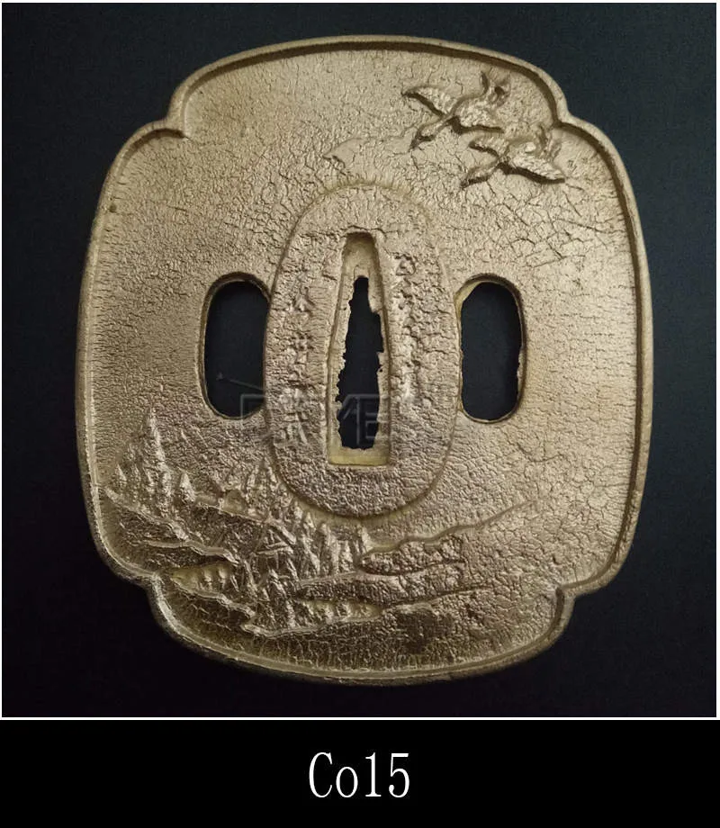Высокое качество японские аксессуары для мечей Tsuba медная защита меч фитинги для Катана вакизаши Танто Co01-Co16