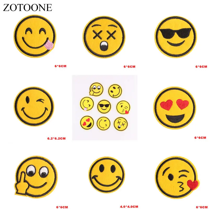 ZOTOONE вышивка патч для одежды 8 шт. цветок еда письмо череп Единорог кошка сердце патч Железная на мультфильм патч DIY наклейки B