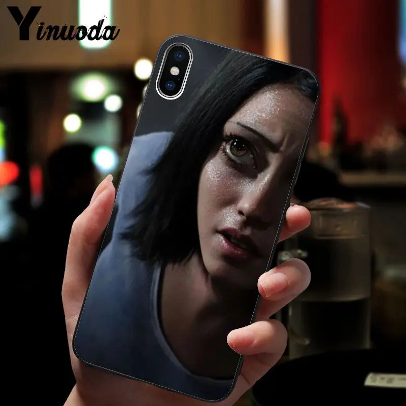 Yinuoda ALITA черный ТПУ Мягкий силиконовый чехол для телефона iPhone 5 5Sx 6 7 plus 8 X XS MAX