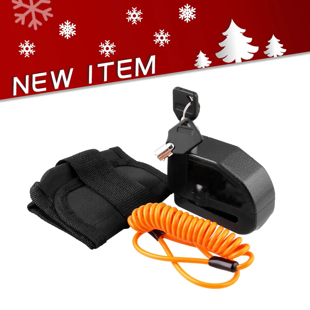 Водонепроницаемый мотоциклетный замок с сигнализацией для велосипеда защита от