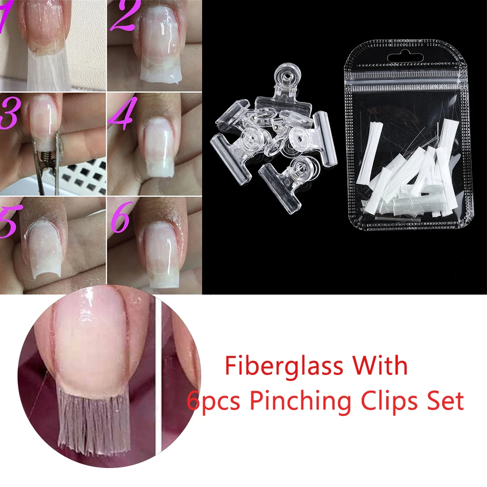Модная новинка, 5/6/7 шт./компл. fibernails из стекловолокна с защемления зажимы щипчики для маникюра для наращивания ногтей набор инструментов
