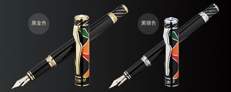Pimio перьевая ручка picasso 10k Gold nib High end business office в подарочной коробке искусство
