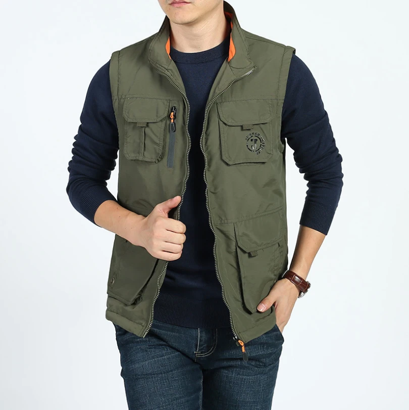 LONMMY 5XL 6XL зимняя куртка мужская куртка без рукавов Мужская жилетка плюшевая подкладка Военный стиль жилет Мужская Уличная верхняя одежда армейский зеленый