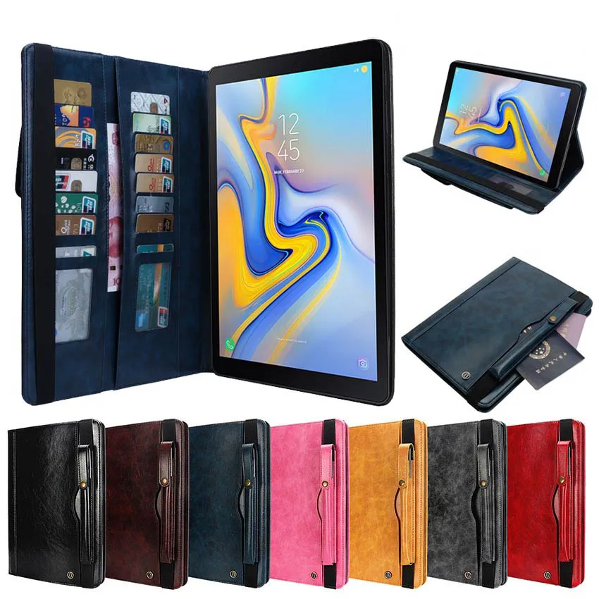 Чехол для Samsung Galaxy Tab A A2 10 5 ''T590 T595 чехол с держателем карандашей книжка из
