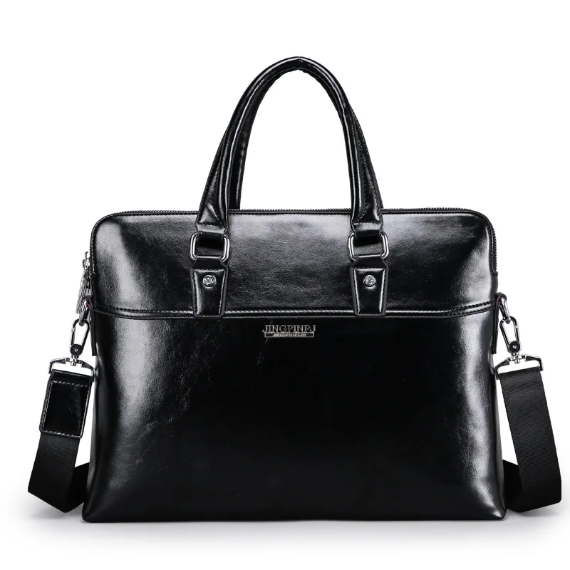 Мужской роскошный деловой портфель из натуральной коровьей кожи мужской