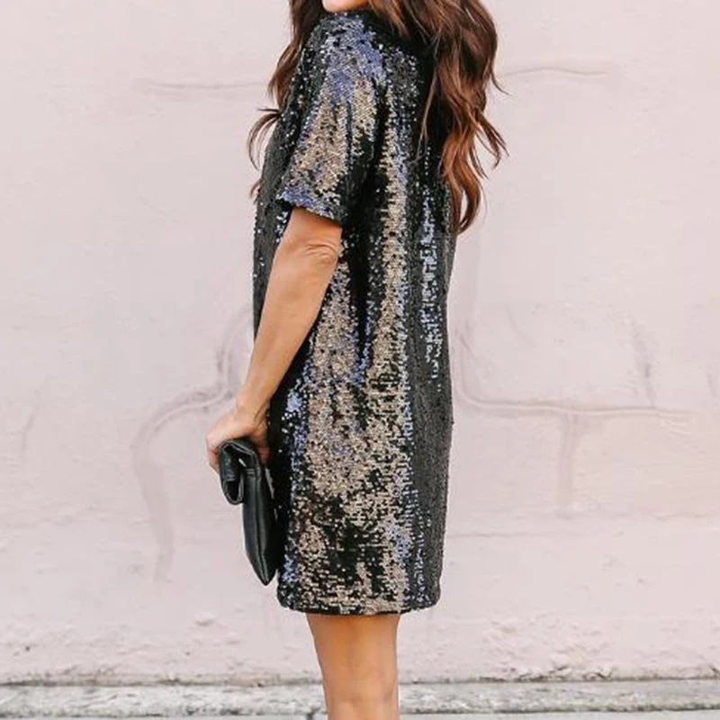 Женское платье карандаш с круглым вырезом коротким рукавом|sexy mini dress|summer dressmini dress