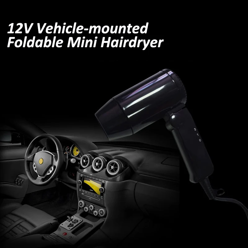 

Portable Vehicle-mounted Hairdryer Foldable Mini Automobile Special Self-driving Tour Travel Camping Compact Blower Styling U866