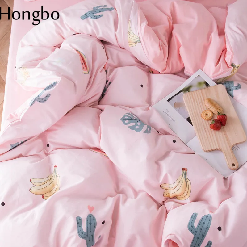 Комплект постельного белья Hongbo из сверхтонкого волокна с изображением