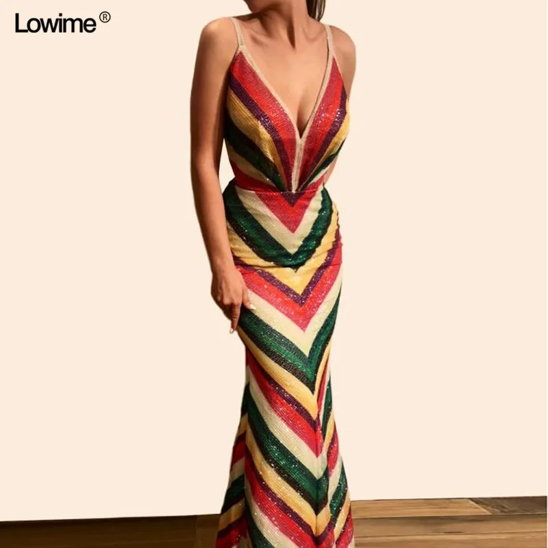 

Modest Long Mermaid Prom Dress 2019 One Shoulder Sexy Special Sequined Fabric Evening Prom Party Gowns robe de soiree 2 Styles