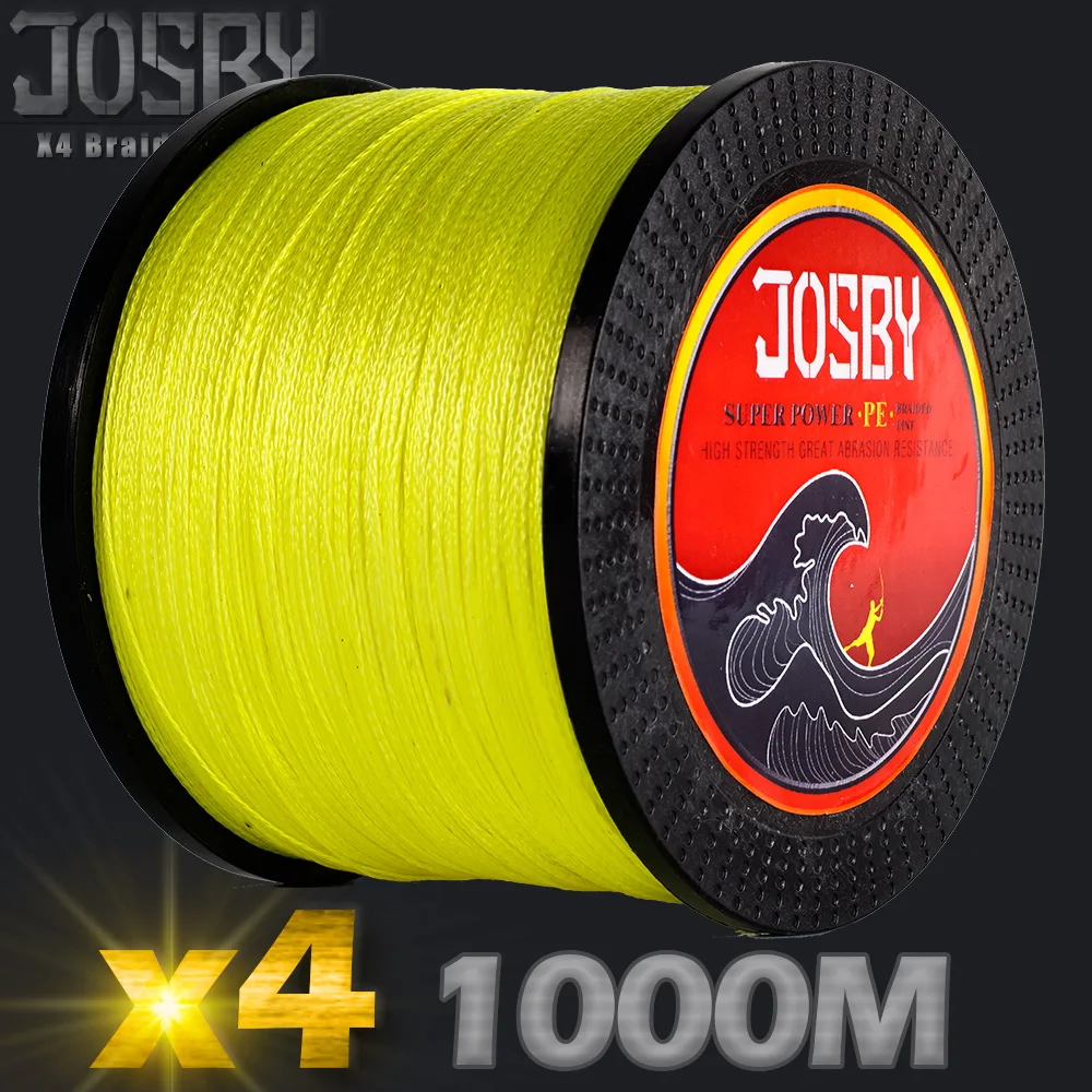 JOSBY плетеная леска прочная Японская технология 4 подставки 8 держателей 300 м 500 1000