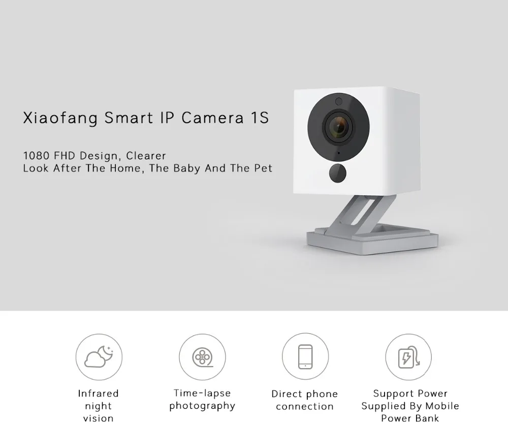 Xiaomi CCTV Mijia Xiaofang 110 градусов F2.0 8X1080 P цифровой зум смарт-камера IP wifi Беспроводная камера