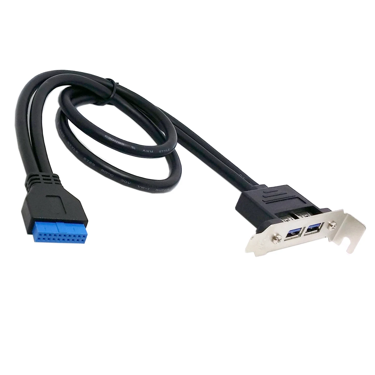 1 шт. низкий профиль 95 мм высота USB 3 0 женская задняя панель к материнской плате 20pin