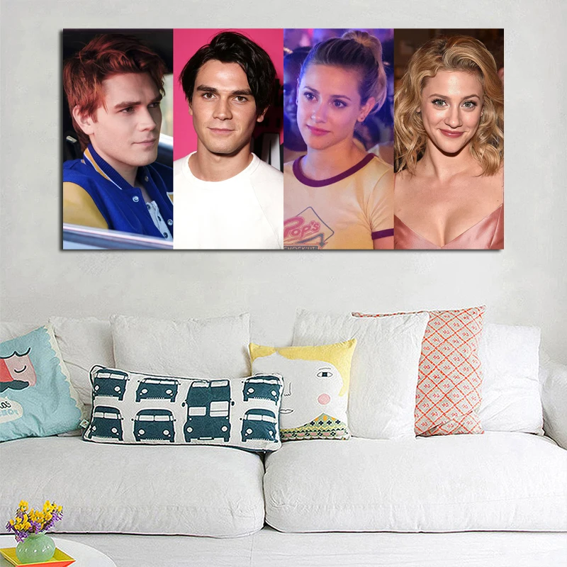 Ривердейл литой в реальной жизни настенный художественный холст постер и печать