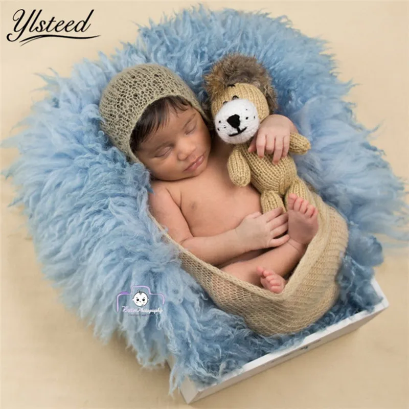 Одеяло из 100% чистой шерсти одеяло натурального меха реквизит для фотосъемки